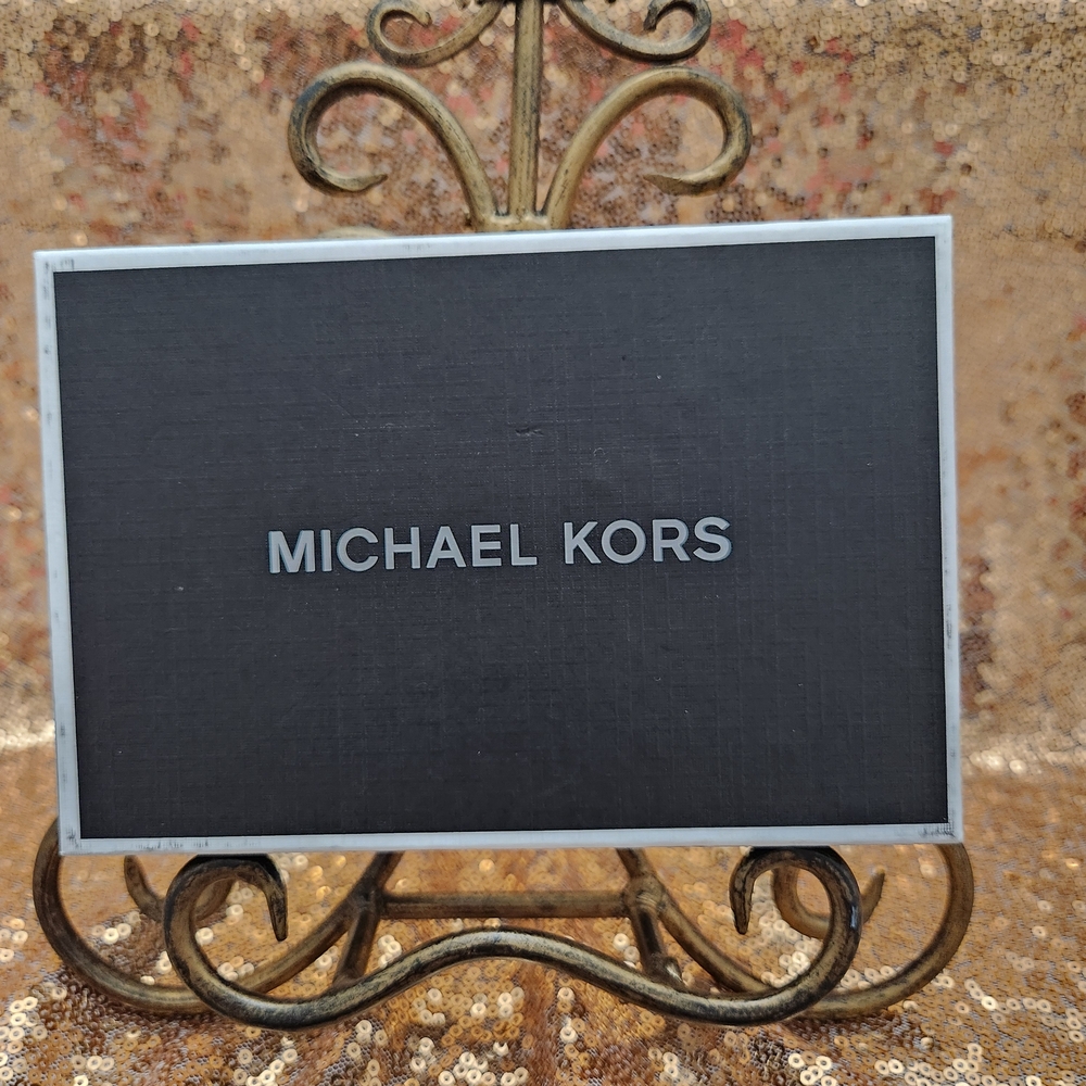 Michael Kors Black Logo Card Holder And Key Fob Set - Picture 4 of 4